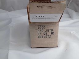 1 Box of  Remington 380 Auto Bullets Only