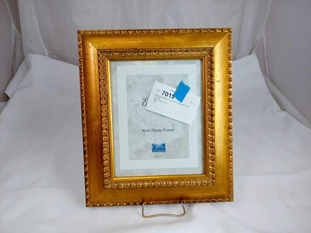 EXPRESSIONS 8 X 19 PHOTO FRAME GOLD COLOR