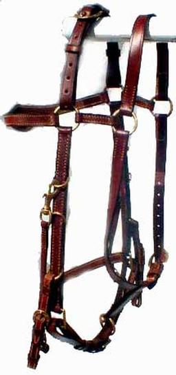 BRID 930BL-C HALTER BRIDLE COMBO W/ REINS COBB