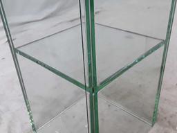 GREEN GLASS VASE BY ACCENT DECOR | 25 X 25 X 85 CM