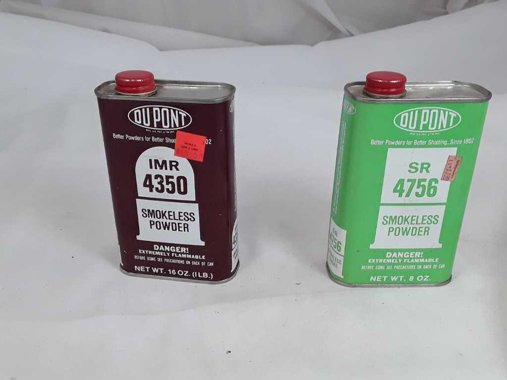 2 CANS DUPONT IMR4350/SR4756 (OPEN) POWDER
