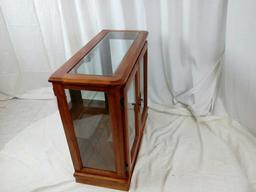 Electric Wood/Glass Display Cabinet