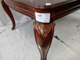 Dark Brown Wood Dining Table w/ 6 Chairs