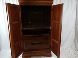 2 Door Wood Entertainment Center