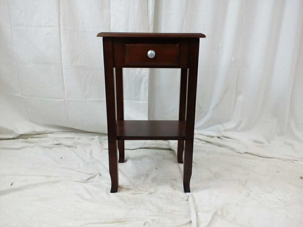 1 Drawer Cherry Wood End Table