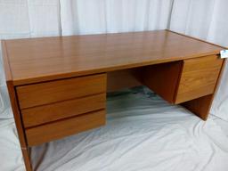 4 Drawer Danish Teak Desk