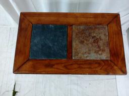 Pair Of Rectangular Wood End Tables