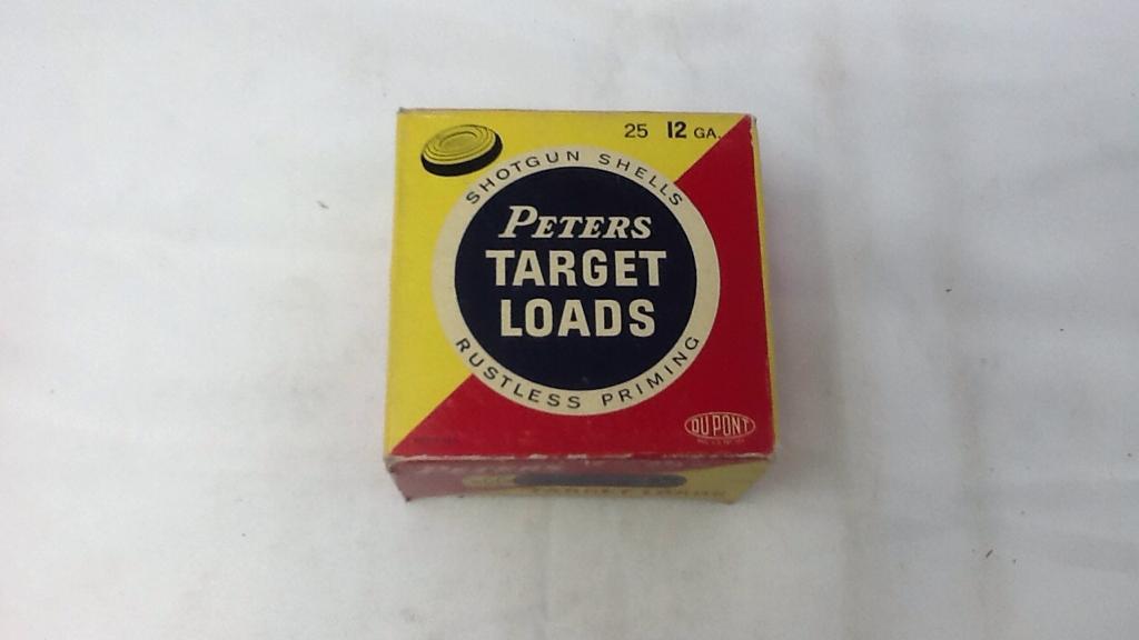 1 BOX OF PETER TARGET LOADS  12 GA