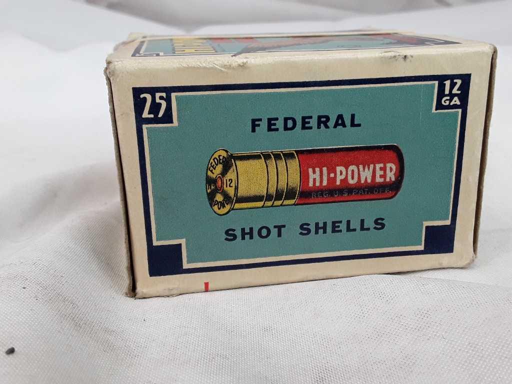 1 BOX FEDERAL HI POWER SHOT SHELLS