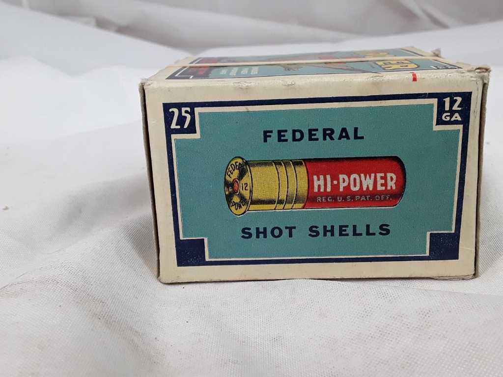 1 BOX FEDERAL HI POWER SHOT SHELLS