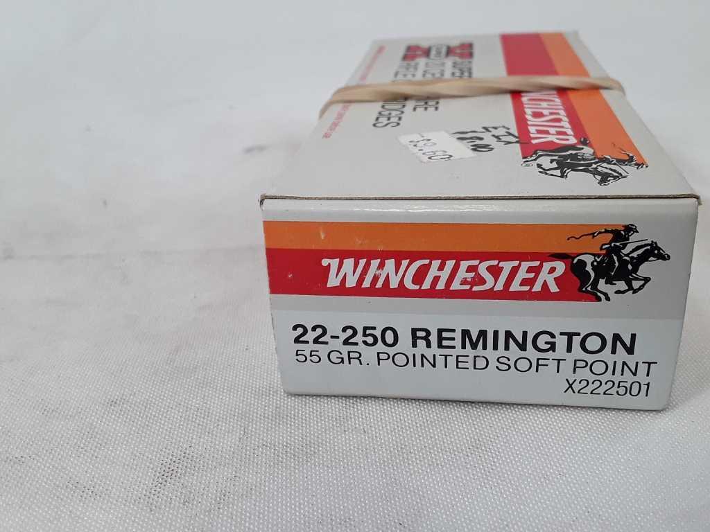 1 BOX OF WINCHESTER 22-250 REMINGTON