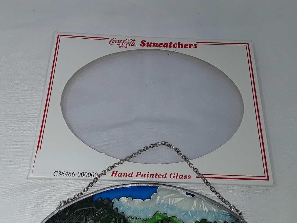 COCA-COLA HAND PAINTED SUN CATCHER