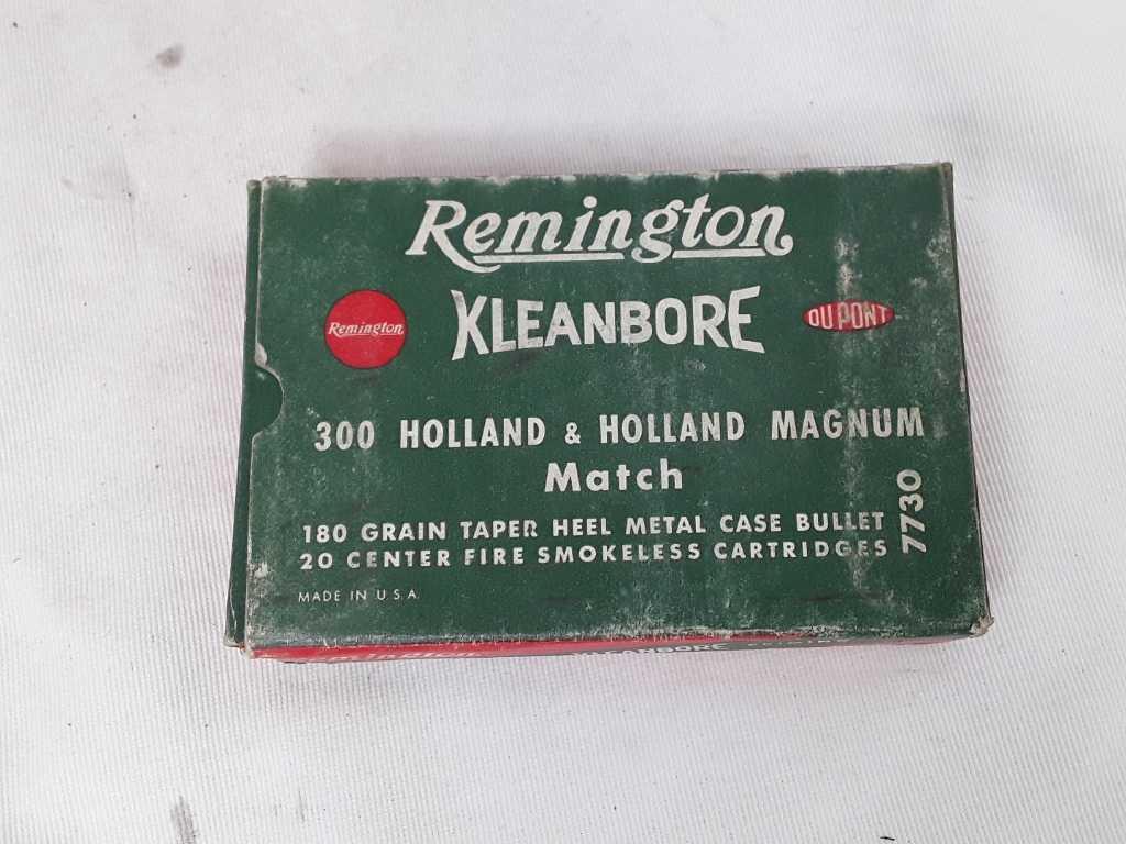 1 BOX OF REMINGTON 300 HOLLAND MAGNUM AMMO