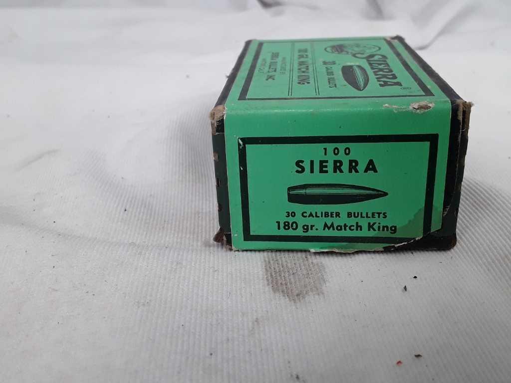 1 BOX OF SIERRA 30 CAL. BULLETS