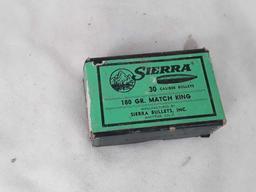 1 BOX OF SIERRA 30 CAL. BULLETS