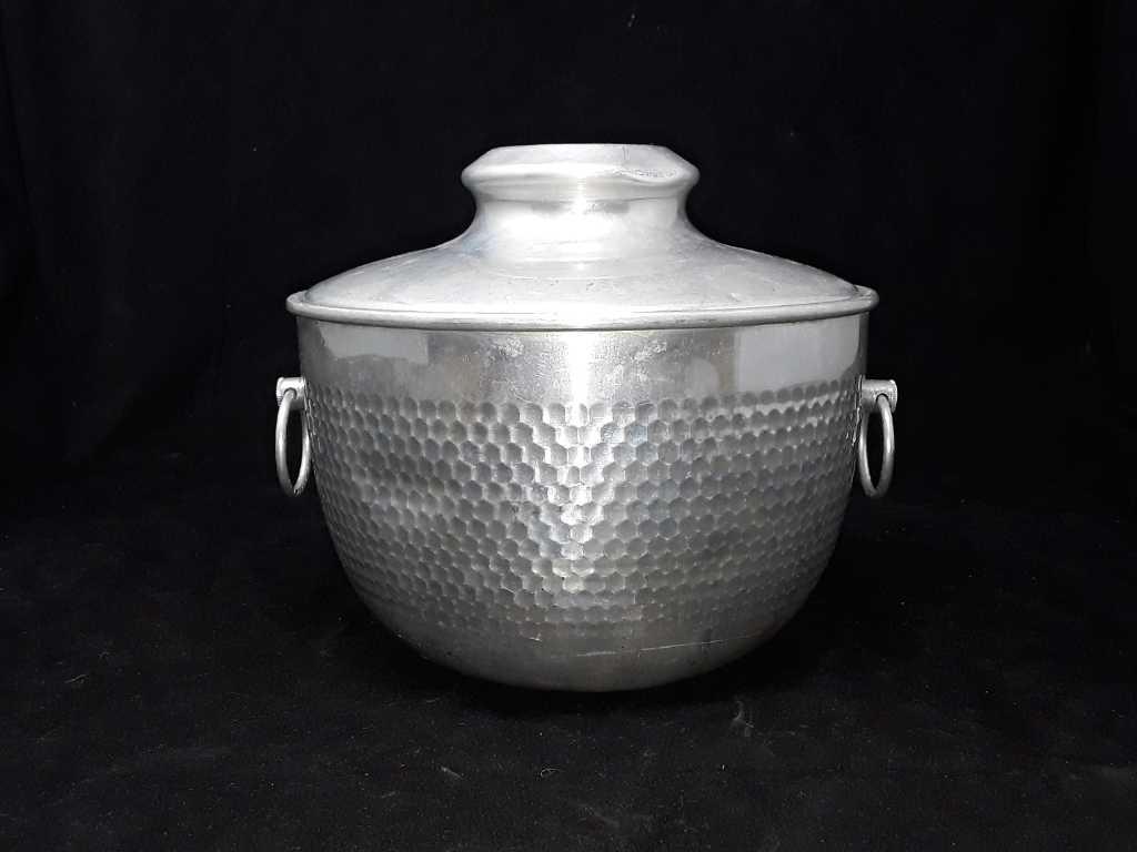 SILVER COLORED ICE BUCKET