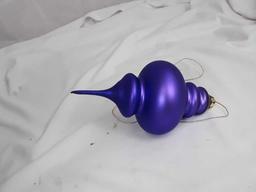 9" TEAR DROP FINIAL ORNAMENT - PURPLE