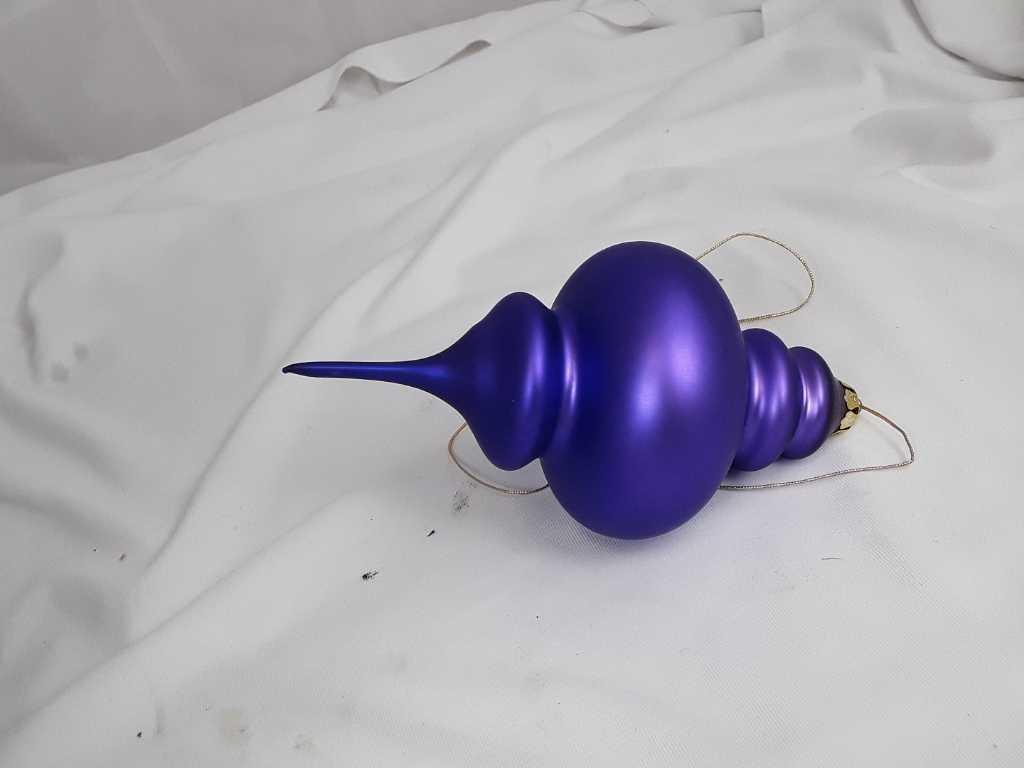 9" TEAR DROP FINIAL ORNAMENT - PURPLE