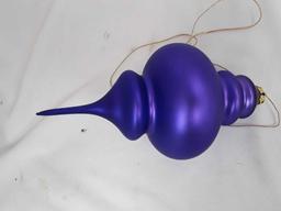 9" TEAR DROP FINIAL ORNAMENT - PURPLE