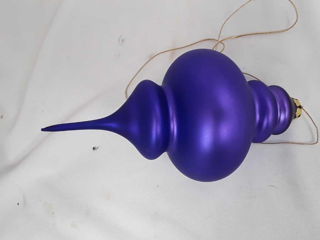 9" TEAR DROP FINIAL ORNAMENT - PURPLE