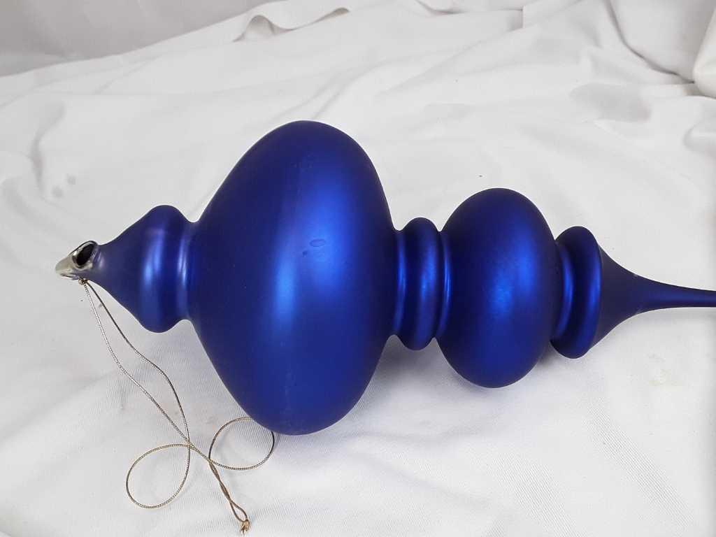 17" TEAR DROP FINIAL ORNAMENT - BLUE