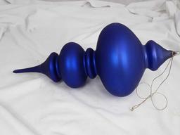 17" TEAR DROP FINIAL ORNAMENT - BLUE