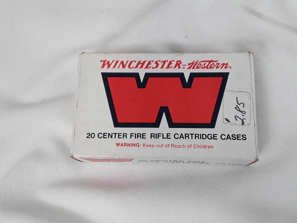 1 BOX WINCHESTER WESTERN 8MM CASINGS