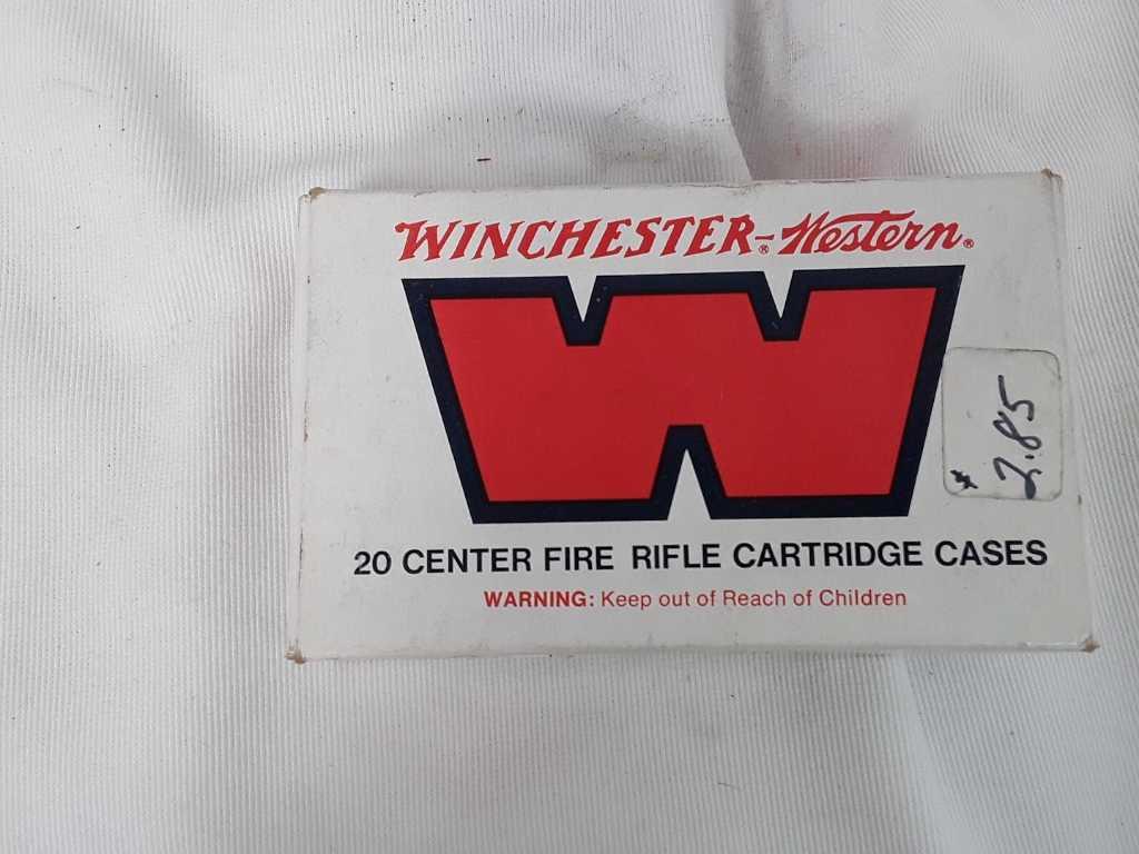 1 BOX WINCHESTER WESTERN 8MM CASINGS