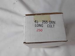 1 BOX OF 45 COLT BULLETS