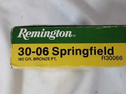 1 BOX OF REMINGTON 30-06 CAL AMMO