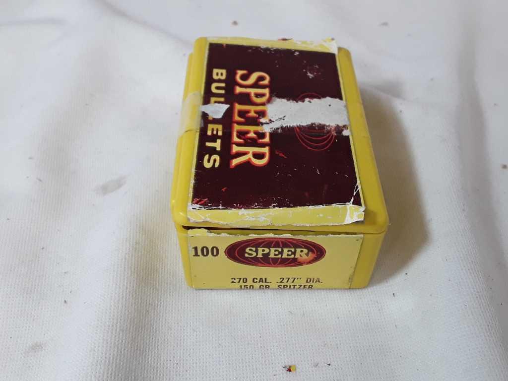 1 BOX OF SPEER 270 CAL BULLETS