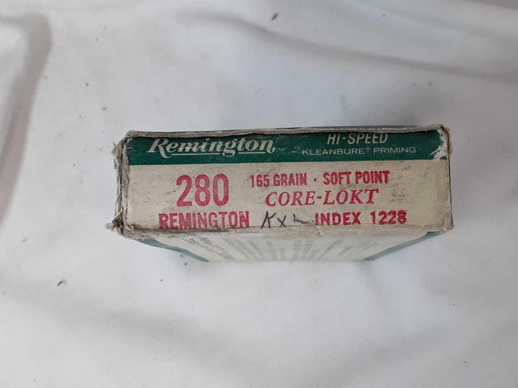 1 BOX OF REMINGTON 280 CAL AMMO