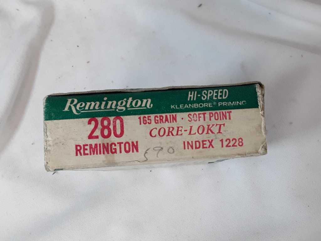 1 BOX OF REMINGTON 280 CAL AMMO