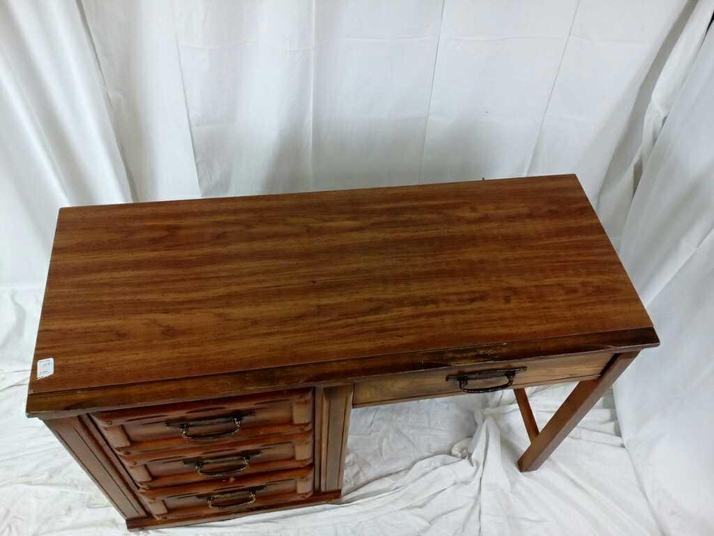 WOODEN DESK WITH 4 DRAWERS