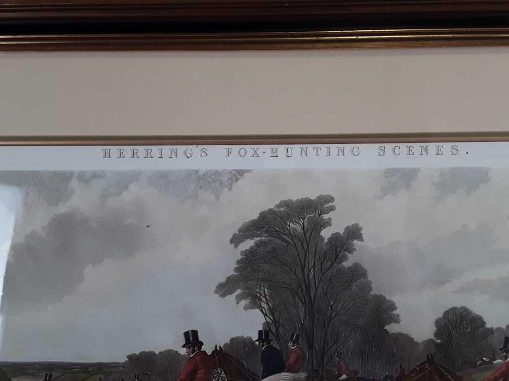 Framed Print Herring's Fox-Hunting Scenes.