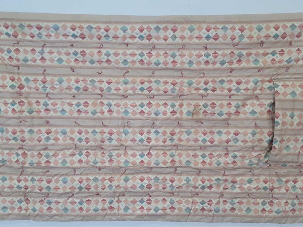 44" X 74" TAN PILLOW QUILT