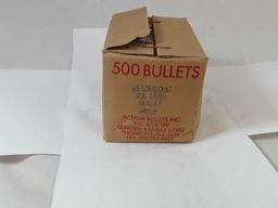 1 BOX OF 45 LONG COLT BULLETS