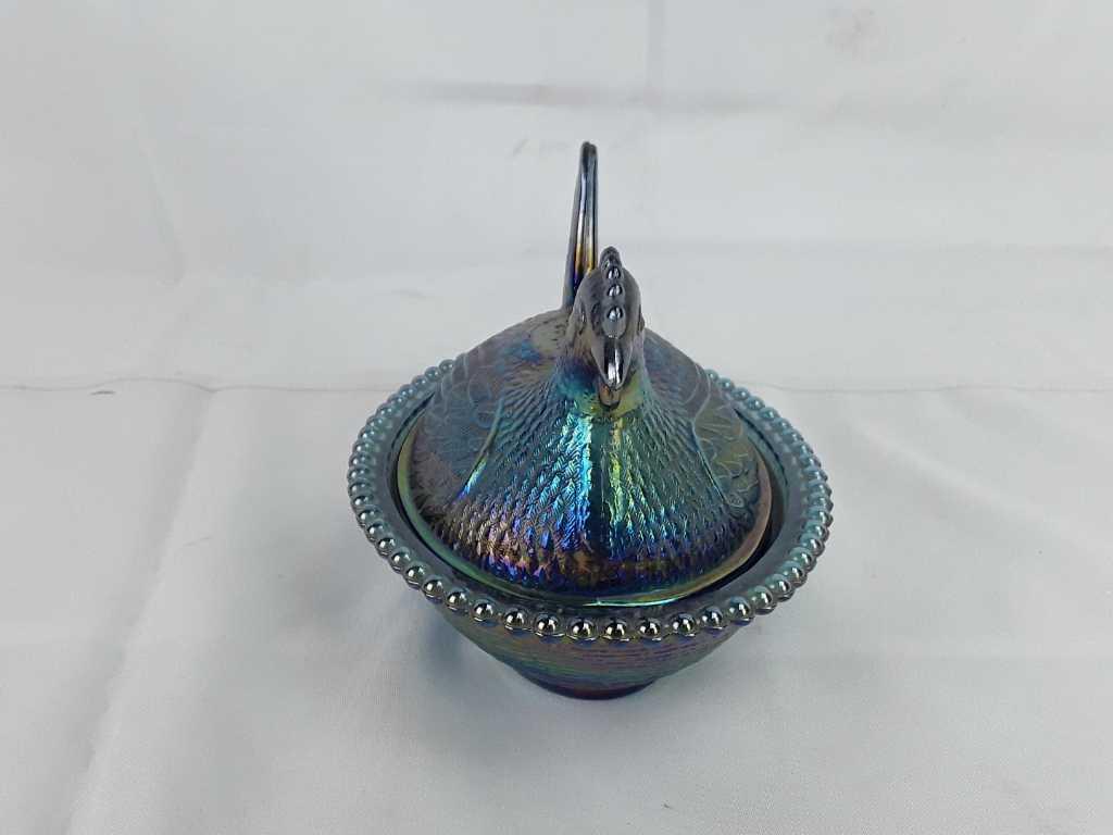 IRIDESCENT CHIKEN DISH WITH LID