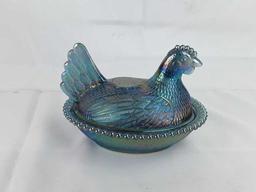IRIDESCENT CHIKEN DISH WITH LID