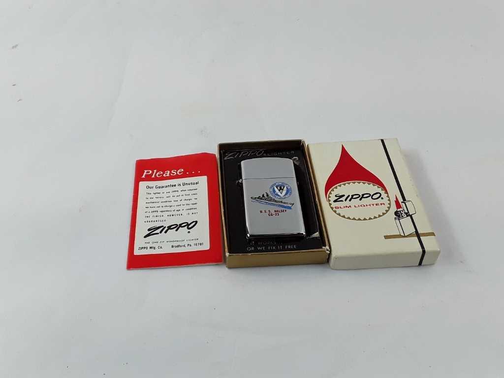 ZIPPO  USS HALSEY CG-23 IN ORIG  BOX