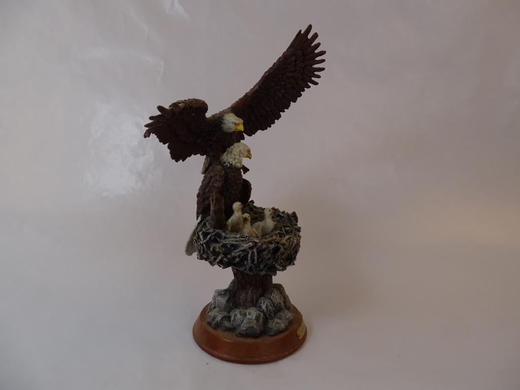 "Treetop Majesty" Numbered Eagle Figurine Bradford