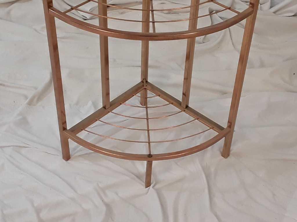 COPPER COLORED CORNER SHELF