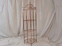 COPPER COLORED CORNER SHELF