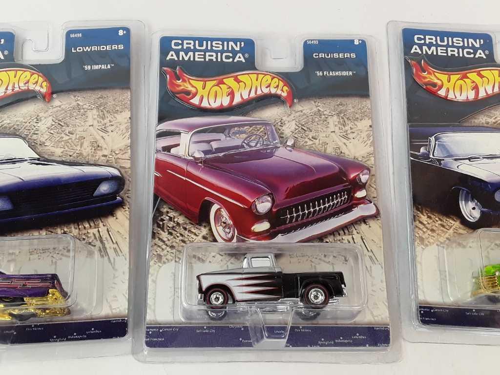 3 HOT CRUSIN' AMERICA IN ORIGINAL PKG W/HARD CASE