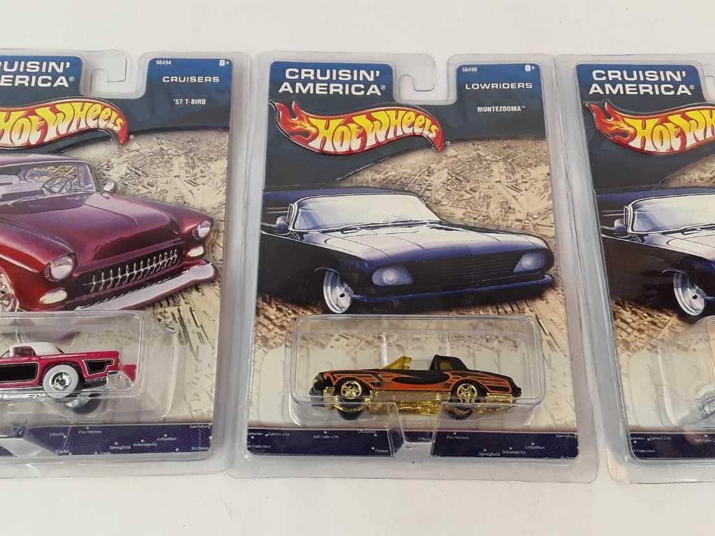 3 HOT WHEELS CRUISIN'AMERICA NEW IN PACKAGE