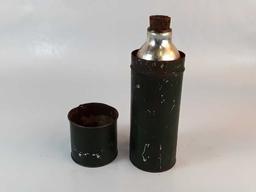 GREEN METAL AMERICAN THERMOS