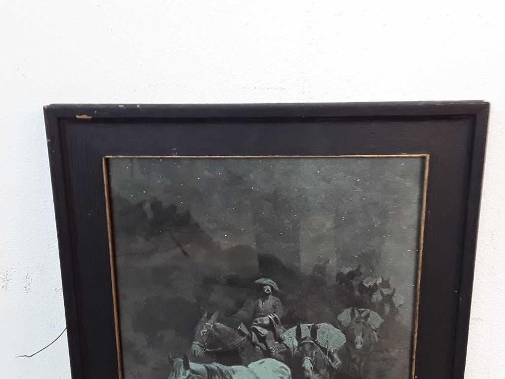VINTAGE REMINGTON PRINT "THE BELL MARE"