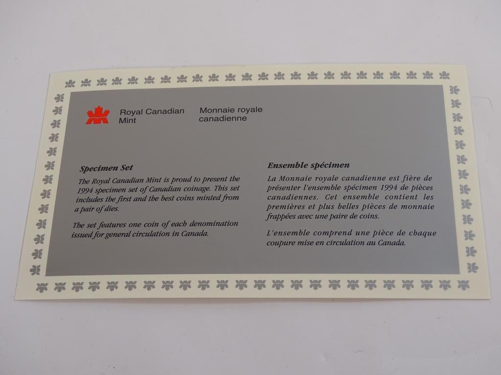 Royal Canadian Mint, 1994 Specimen Set