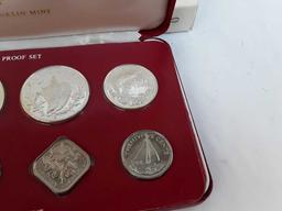 1977 Commwealth of Bahamas Proof Set & COA