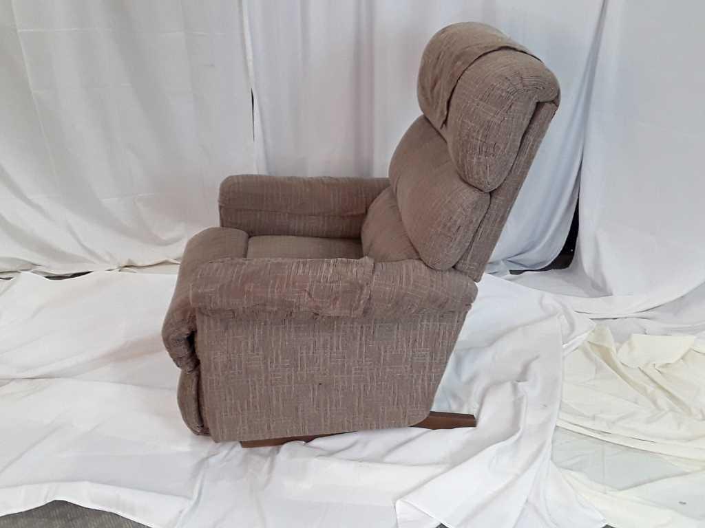 LIGHT BROWN FABRIC RECLINER